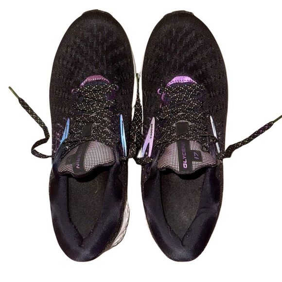 Brooks Glycerin 17 Black & Purple Neutral Running Shoe Sneaker Women’s Size 9:5 - Picture 4 of 11